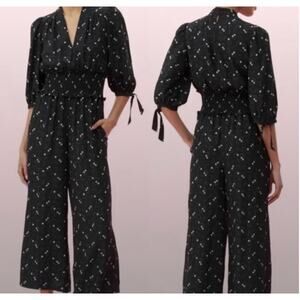 Rebecca Taylor Silk Alicia Smocked Jumpsuit 4 ($525)